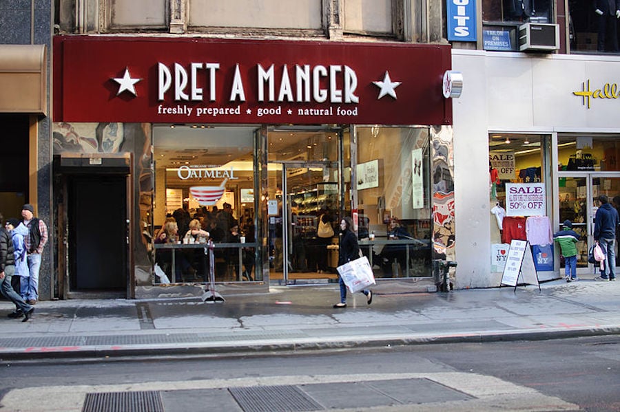 A Pret A Manger storefront