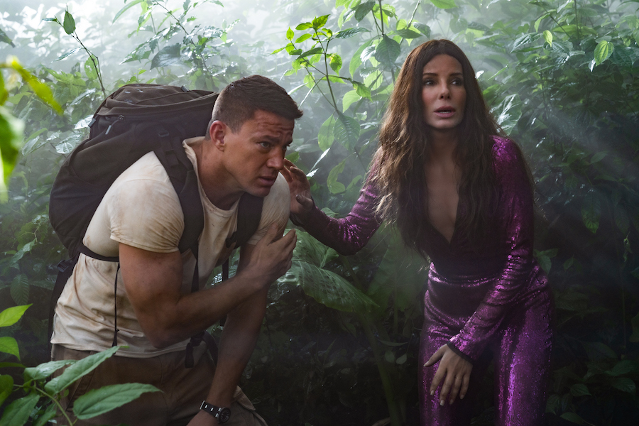 Channing Tatum and Sandra Bullock in a scene from The Lost City, which we review in our what to watch page