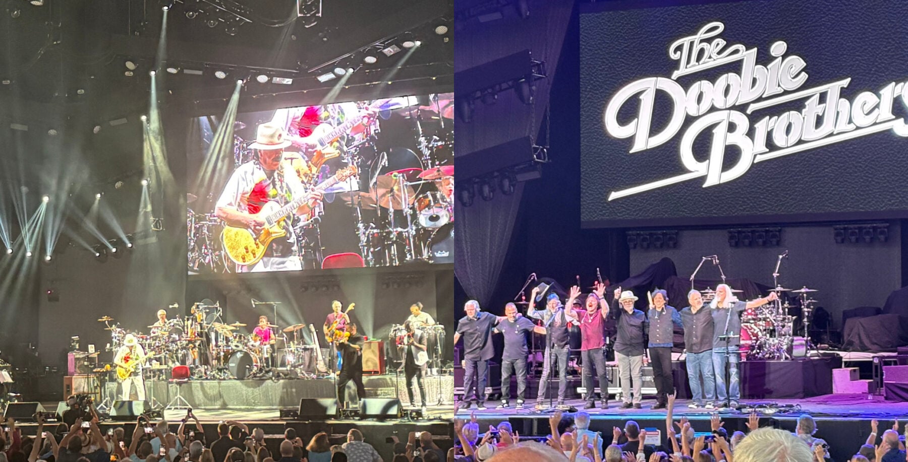 Carlos Santana performs during the Oneness Tour at Toronto's RBC Amphitheatre on July 6, 2026, alongside co-headliners the Doobie Brothers. (Courtesy: Karen Bliss)