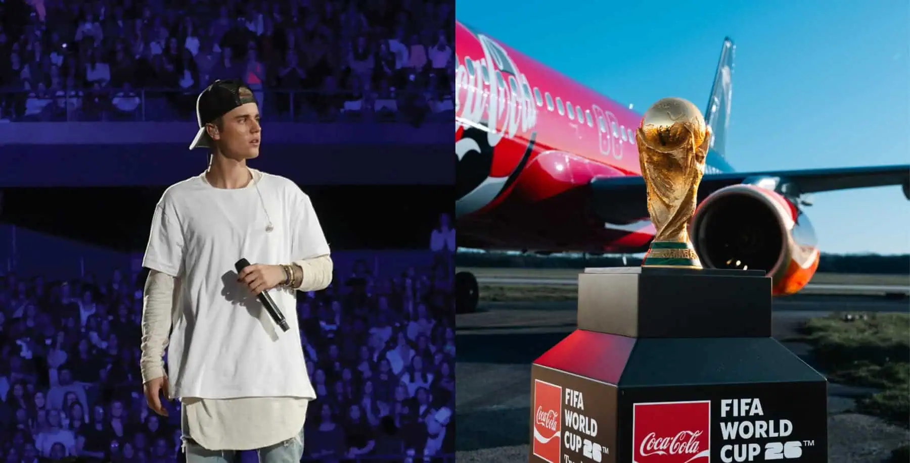 Justin Bieber will co-headline FIFA's first-ever World Cup final halftime show alongside Madonna, Shakira and BTS on July 19.